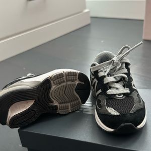 Baby black and grey new balance sneakers size 5